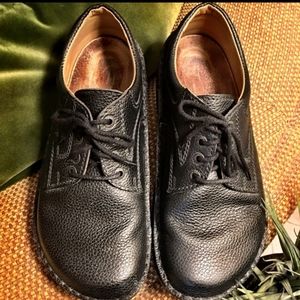 Birkenstock lace up dress shoes oxfords black